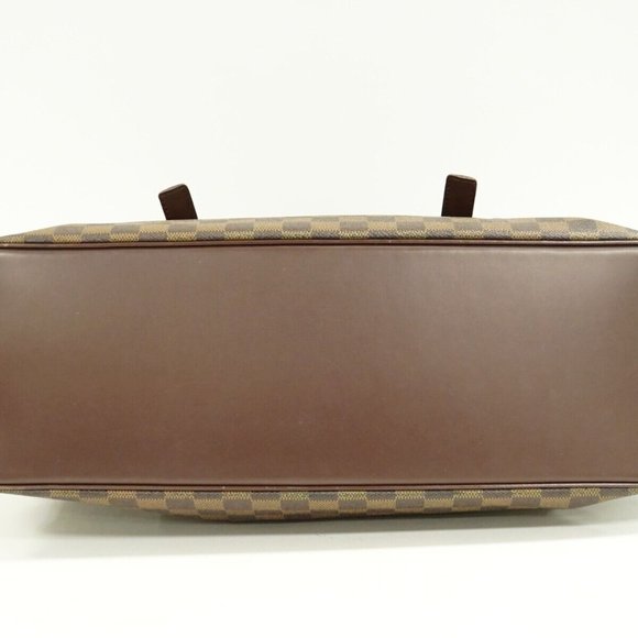 Chelsea Damier Ebene Canvas Shoulder Tote Bag - Picture 3 of 9